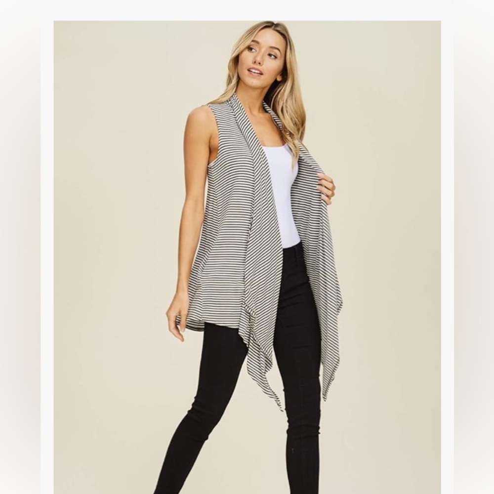 Splendid Dark Brow/Beige Striped Knit.